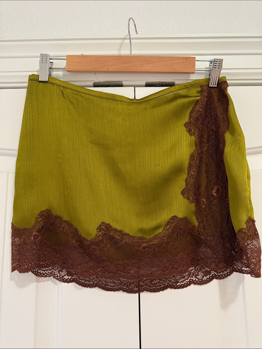 Siedrés Niera Lace Trim Mini Skirt